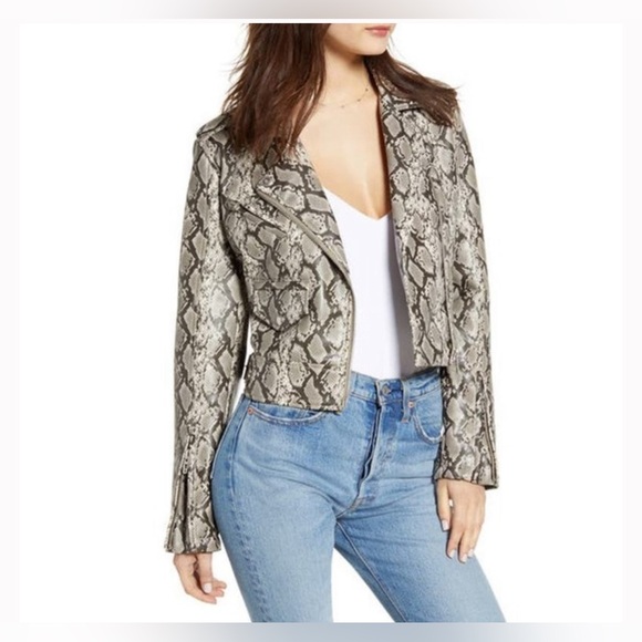 Blank NYC Jackets & Blazers - Blank NYC Faux Leather Moto Jacket Sz M